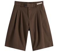 Porter James Men's Double Pleated Shorts Brown