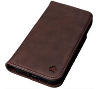 PORTER RILEY - Leather Case for Huawei P30 Pro. Premium Genuine Leather Stand/Cover/Wallet/Flip Case (Chocolate Brown)