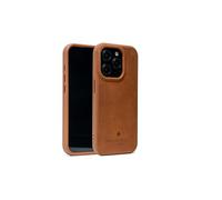 PORTER RILEY - Premium Leather Case Compatible with iPhone 16 Pro. Slim line Bumper Case Compatible with MagSafe - Genuine Leather Cover (Tan)