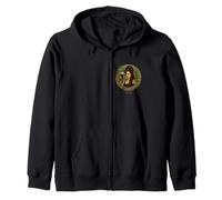 Porter Stout Design Irish Girl with Pint of Porter Zip Hoodie