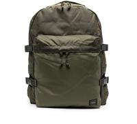 Porter-Yoshida & Co. logo patch buckled backpack - Green One Size