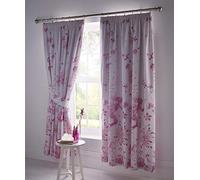 Portfolio Fairy Princess Pencil Pleat Curtains, Pink, 66 x 72 inch Drop