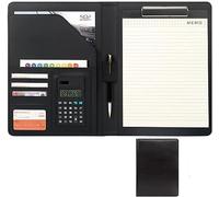 Portfolio Folder a4,Organizer with Case W/Card Slots Folder for ID Cards Cards Or Some Bills(Svart)
