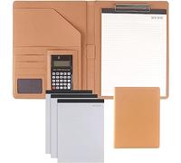 Portfolio Folder, A4 Size Clipboard Interview Conference Legal Document Organizer for Women Men(Geel)