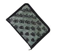 Portfolio Folder for Photo Cards - Heart Pattern Organiser for Card Collections | A5 Photo Cards Case Book, for School Bag, Travel, Dorm, Classroom, Girls
