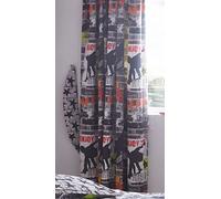 Portfolio Fully Lined Curtain Pair, Polyester 50% Cotton, 66x54