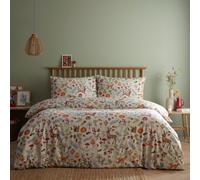 Portfolio Home Arden Animal Print Deer Duvet Cover Quilt Set with Pillowcase in Natural | Size: Super King Portfolio Home Natural Super King