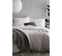 Portfolio Home Aspect Cotton Linen Blend Duvet Set - White - King