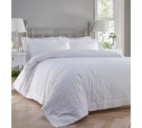 Portfolio Home Balmoral White Super King Duvet Cover And Pillowcases