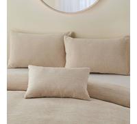 Portfolio Home Bergen Rectangular Filled Boudoir Cushion Pillow Bed Sofa 32 x 50cm in Beige | Size: 50 cm x 30 cm Portfolio Home Beige 50 cm x 30 cm