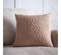 Portfolio Home Boucle Blush Pink Textured Filled Cushion Pillow Bed Sofa 18" Inch Square 45cm x 45cm