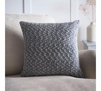 Portfolio Home Boucle Grey Textured Filled Cushion Pillow Bed Sofa 18" Inch Square 45Cm X 45Cm