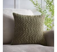 Portfolio Home Boucle Textured Filled Cushion Pillow 18" Inch Square 45cm x 45cm in Green | Size: 45 cm x 45 cm Portfolio Home Green 45 cm x 45 cm