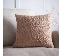 Portfolio Home Boucle Textured Filled Cushion Pillow 18" Inch Square 45cm x 45cm in Taupe | Size: 45 cm x 45 cm Portfolio Home Taupe 45 cm x 45 cm
