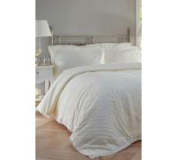 Portfolio Home Broderie Anglaise Duvet Cover Set - Double - Cream