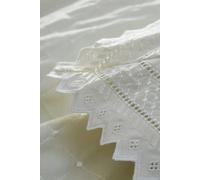 Portfolio Home Broderie Anglaise Pair of Pillowcases - Ecru