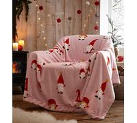 Portfolio Home Christmas Gonks Throwover Pink 130x170