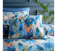 Portfolio Home Daphne Floral Blue Filled Cushion Pillow Bed Sofa 18" Inch Square 45cm x 45cm