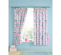 Portfolio Home Dreamy Unicorns Pink Lined Curtain Pair Unicorn Themed 66X72"