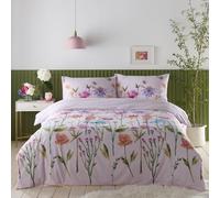 Portfolio Home Emily Floral Pink King Soft Easy Care Bed Linen Bedding Duvet Cover Quilt Set With Pillow Cases