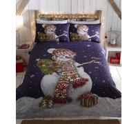 Portfolio Home Happy Snowman Super King Duvet Cover And Pillowcases