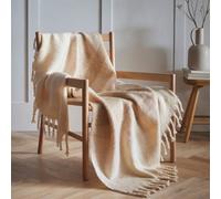 Portfolio Home Helsinki Throwover Bed Throw Blanket 127 x 152cm in Beige | Size: 127 cm x 152 cm Portfolio Home Beige 127 cm x 152 cm