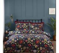 Portfolio Home Marla Floral Blue Single Soft Easy Care Bed Linen Bedding Duvet Cover Quilt Set With Pillow Case