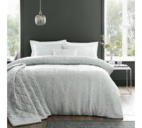 Portfolio Home Montpellier Paisley Jacquard Green Single Soft Easy Care Bed Linen Bedding Duvet Cover Quilt Set With Pillow Case, Green