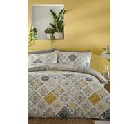 Portfolio Home Morocco Print Duvet Cover Set - Yellow - King