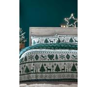 Portfolio Home Noel Duvet Cover Set - Teal - Single