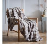 Portfolio Home Oslo Fluffy Throwover Bed Throw Blanket 150 x 200cm in Grey | Size: 150 cm × 200 cm Portfolio Home Grey 150 cm × 200 cm