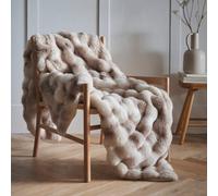 Portfolio Home Oslo Fluffy Throwover Bed Throw Blanket 150 x 200cm in Taupe | Size: 150 cm × 200 cm Portfolio Home Taupe 150 cm × 200 cm