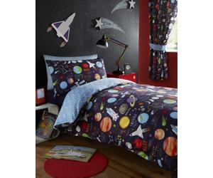 Portfolio Home Planets Pencil Pleat Curtains 66 X 72