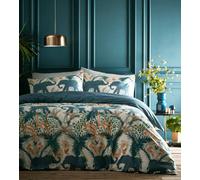 Portfolio Home Savannah Teal Single Duvet Cover And Pillowcase