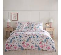 Portfolio Home Selene Floral Birds Duvet Cover Quilt Set With Pillow Case Bedding | Size: Super King Portfolio Home Multicolor Super King
