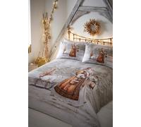 Portfolio Home Twilight Santa Duvet Cover Set - Multi - Double