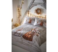 Portfolio Home Twilight Santa Duvet Cover Set - Multi - Single