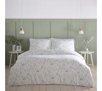 Portfolio Home Wildflower Floral Sage Green Super King Soft Easy Care Bed Linen Bedding Duvet Cover Quilt Set With Pillow Cases