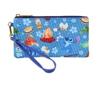 Portfolio Loungefly Disney Stitch Camping Cuties zipper wrislet Bleu 20x10,6 cm