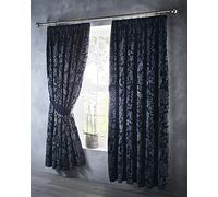 Portfolio Oak Tree Curtains Fully Lined Pencil Pleat Headed, Blue, 66x72