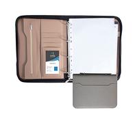 Portfolio Organizer, Business Portfolio Padfolio A4 Professional File Folder Multifunctional Executive Document Binder with Zipper Conference Notepad Personal Organizer