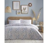 Portfolio Sea Grass Bedding Duvet Cover Set with Pillowcases Modern Contemporary Floral Soft on Skin Fully Machine Washable Easy Care Tumble Dry Bed Cover (Double)