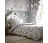 Portfolio Sheep Dreams Toddler Junior Duvet Cover Nursery Bed Set, Grey