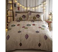 Portfolio Vintage Christmas Duvet Cover Set Festive Bedding Quilt Cover Single