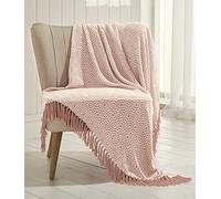 Portfollio Portfolio Ascot Chevron Pink 100% Cotton Chair Sofa Couch Bed 180x250cm