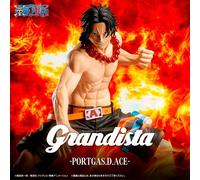 Banpresto Portgas D. Ace One Piece Collectible Action Figure - Grandist 20 cm, BP29392P, Multicolor, Optima for Anime Fans