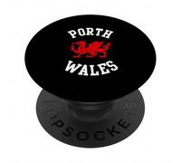 Porth Wales Welsh Dragon Suitable for Kids Men Women PopSockets Adhesive PopGrip