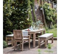 Porthallow Outdoor Dining Table Natural Acacia Wood