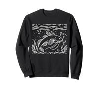 Porthole Catfish Line Art Aquarianer Sweatshirt