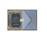 Portico Designs Book Lovers Boxed Notecards, Vintage Book Design with Envelopes, Stationery Gift Set